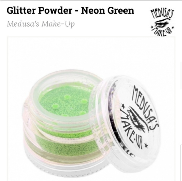 💙🌟🧚♀️NEON GREEN Medusa Makeup Glitter Pot NWOTag - Picture 7 of 8